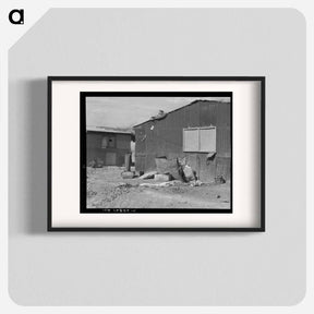 アートポスター-Housing for migratory cotton field laborers near Casa Grande, Arizona - ドロテア ラング Poster.
