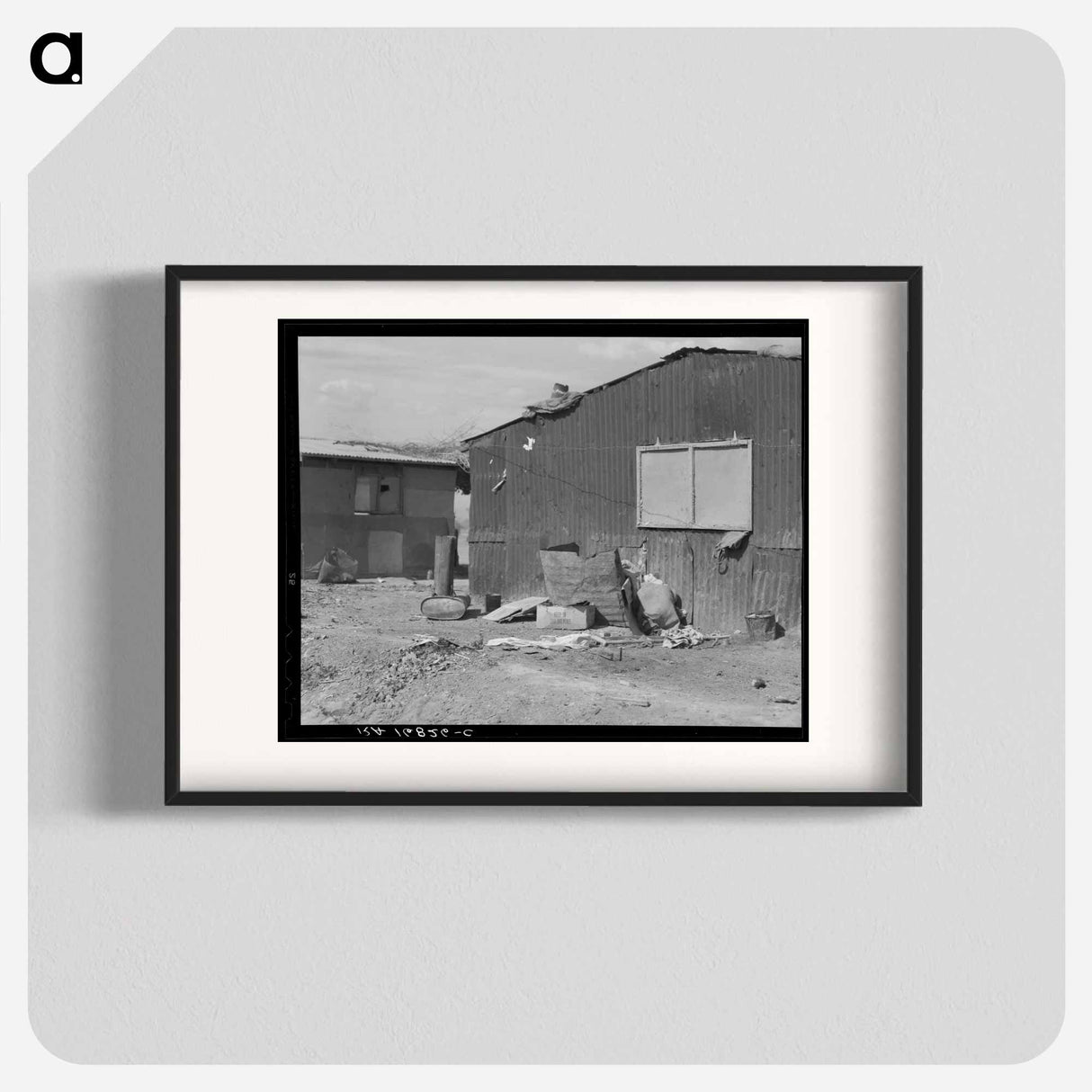 Housing for migratory cotton field laborers near Casa Grande, Arizona - Dorothea Lange Poster.