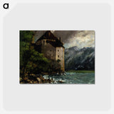 Chateau de Chillon - ギュスターヴ クールベ Postcard.