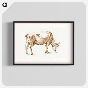 アートポスター-Grazing cow - ジャン ベルナール Poster.
