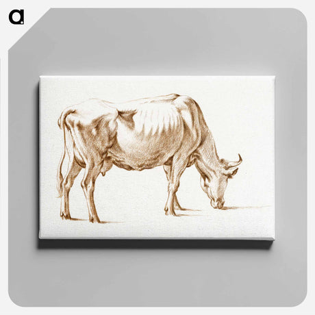 アートパネル-Grazing cow - ジャン ベルナール Canvas.