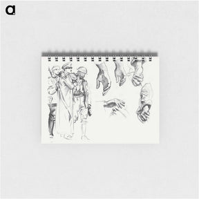 アートメモ帳-Studies for "Gassed" by John Singer Sargent - ジョン シンガー サージェント Memo.