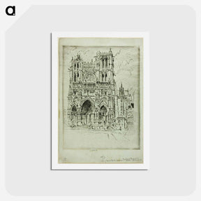 アートポストカード-The West Front, Amiens
 - ジョセフ ペネル Postcard.