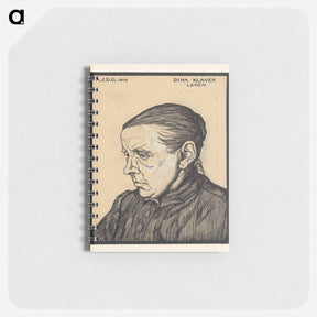 アートメモ帳-Portret van Dina Klaver - ユリー デ フラーハ Memo.