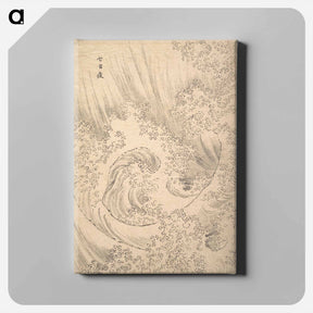 アートパネル-Hokusai's Wave - 葛飾 北斎 Canvas.