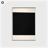 アートポストカード-Black Square (3rd version) - カジミール マレーヴィチ Postcard.