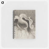 The Beasts of the Sea, Round Like Leather Bottles - オディロン ルドン Memo.