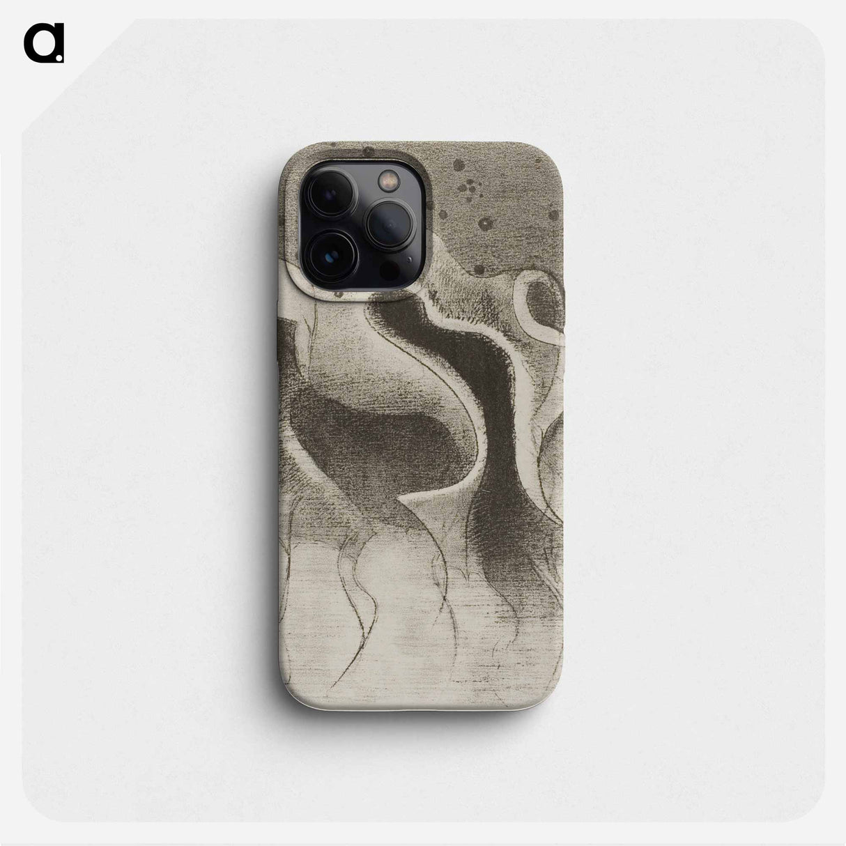 The Beasts of the Sea, Round Like Leather Bottles - Odilon Redon Phone Case.