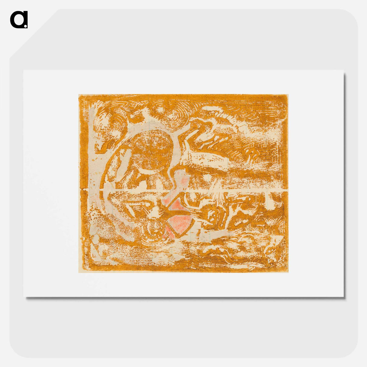 Maoris and Animals - ポール ゴーギャン Poster.