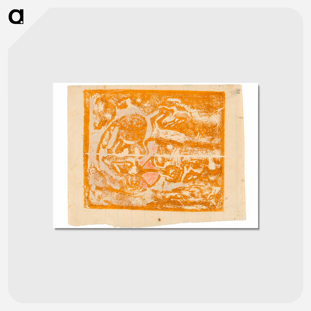 アートポストカード-Maoris and Animals - ポール ゴーギャン Postcard.