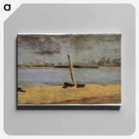 アートパネル-Delaware Riverscape from Gloucester - トーマス エイキンズ Canvas.