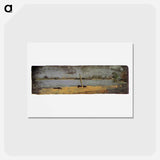 アートポストカード-Delaware Riverscape from Gloucester - トーマス エイキンズ Postcard.