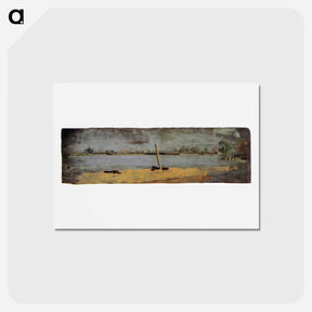 アートポストカード-Delaware Riverscape from Gloucester - トーマス エイキンズ Postcard.