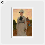 アートポストカード-The Red School House - ウィンスロー ホーマー Postcard.