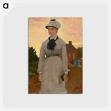 アートポストカード-The Red School House - ウィンスロー ホーマー Postcard.