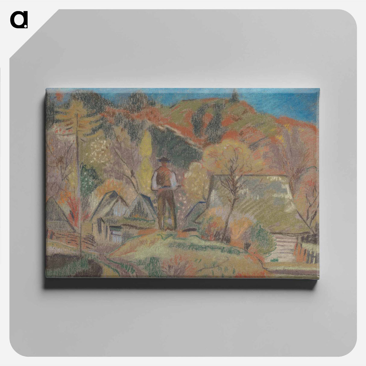 Above the village - アーノルド ピーター ワイズ クビンチャン Canvas.