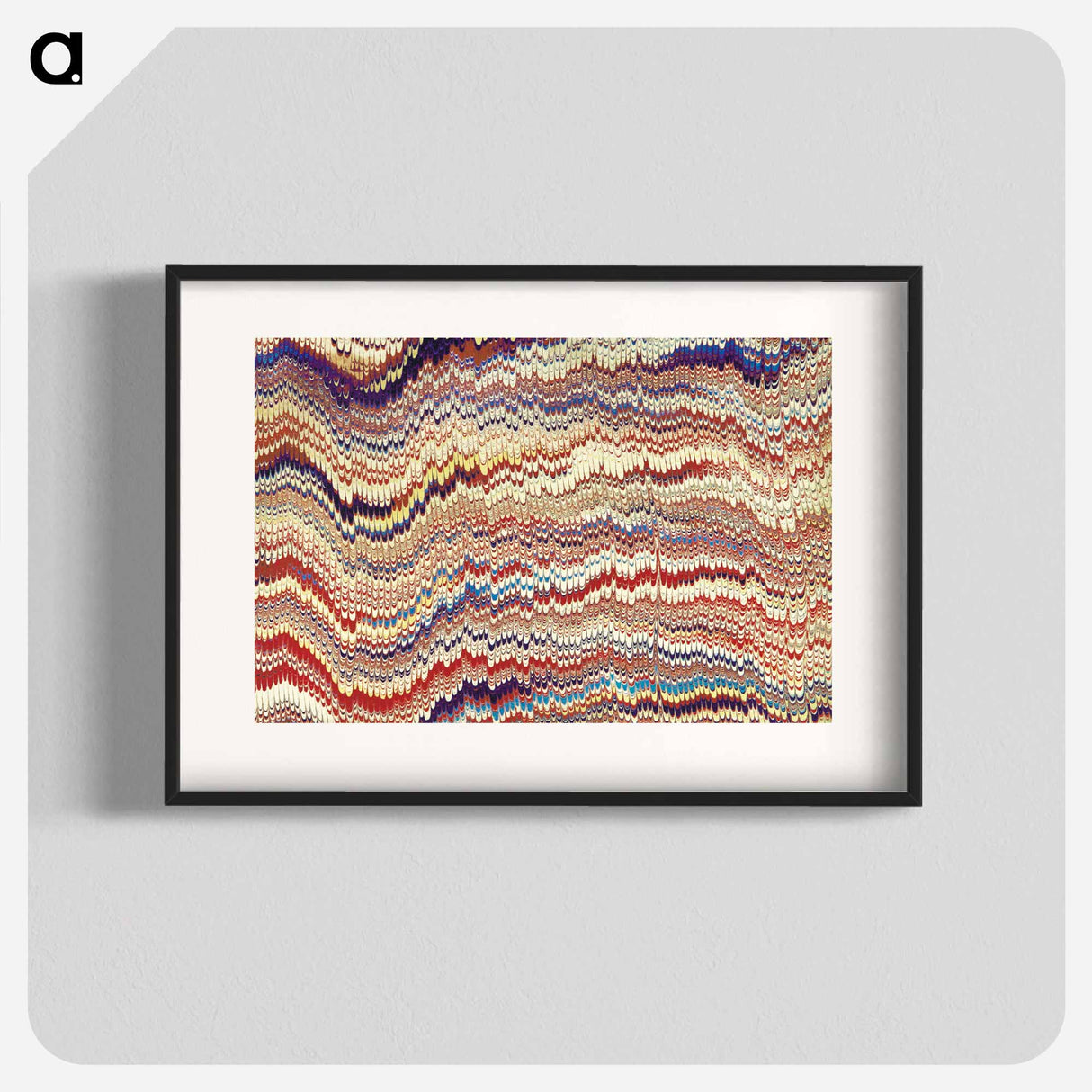 アートポスター-Remixed Glitch Pattern
 - 大英図書館 Poster.