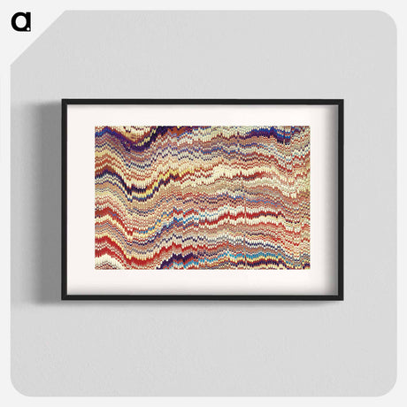 アートポスター-Remixed Glitch Pattern
 - 大英図書館 Poster.