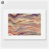 アートポスター-Remixed Glitch Pattern
 - 大英図書館 Poster.