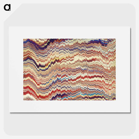 アートポスター-Remixed Glitch Pattern
 - 大英図書館 Poster.