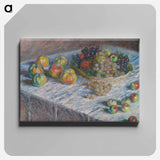 Apples and Grapes - Claude Monet Canvas.