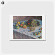 アートポストカード-Apples and Grapes - クロード モネ Postcard.