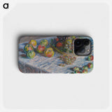 Apples and Grapes - Claude Monet Phone Case.