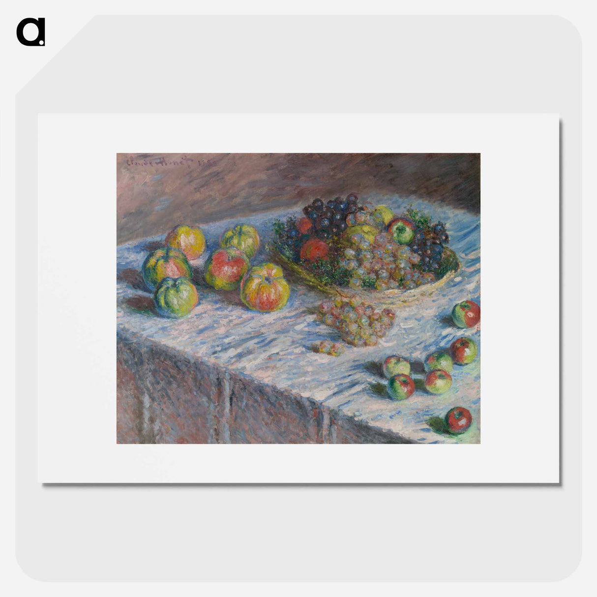 Apples and Grapes - Claude Monet Poster.