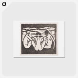 アートポストカード-Toilette - エルンスト ルートヴィヒ キルヒナー Postcard.