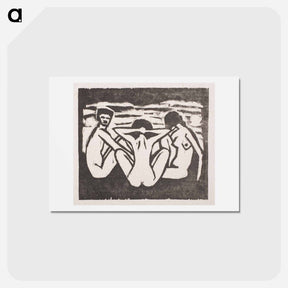 アートポストカード-Toilette - エルンスト ルートヴィヒ キルヒナー Postcard.