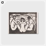 アートポストカード-Toilette - エルンスト ルートヴィヒ キルヒナー Postcard.