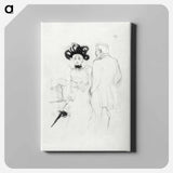 アートパネル-Yahne and Antoine, in L’Age Difficile - アンリ ド トゥールーズ ロートレック Canvas.
