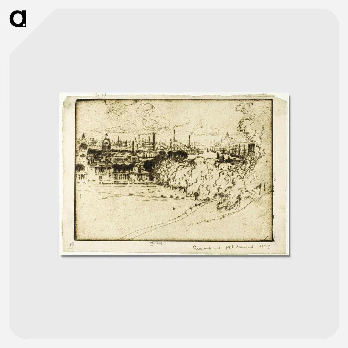 アートポストカード-Greenwich Park
 - ジョセフ ペネル Postcard.