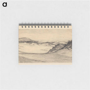 アートメモ帳-Duinlandschap bij Groet - ユリー デ フラーハ Memo.