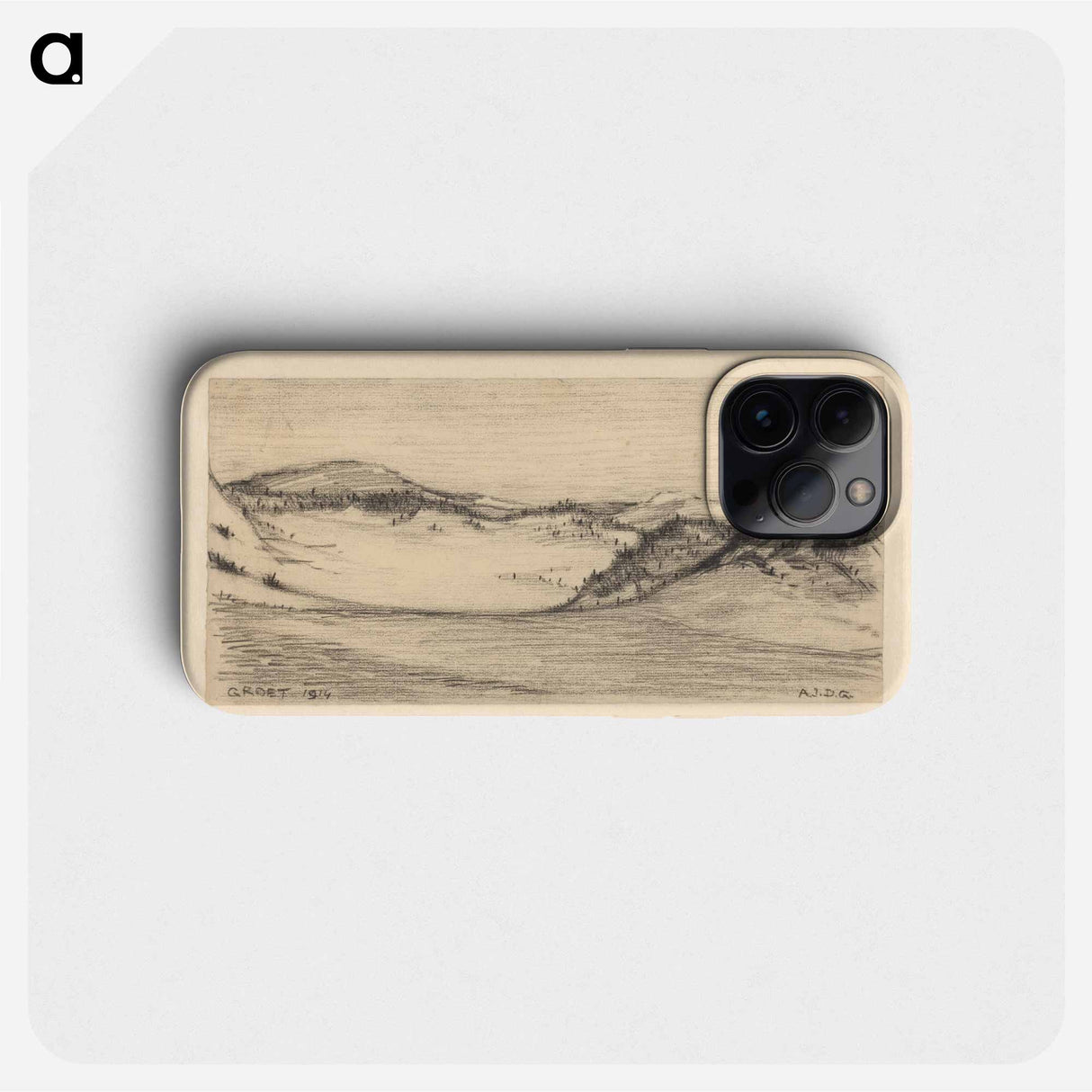 Duinlandschap bij Groet - Julie de Graag Phone Case.