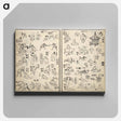 アートパネル-The Quick Pictorial Dictionary - 葛飾 北斎 Canvas.