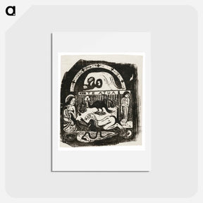 アートポストカード-Te atua (The God) - ポール ゴーギャン Postcard.