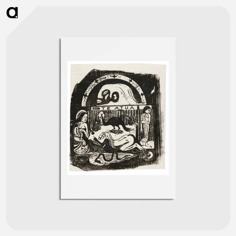 アートポストカード-Te atua (The God) - ポール ゴーギャン Postcard.