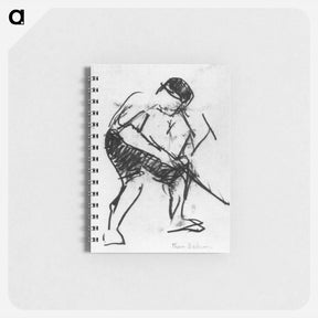 アートメモ帳-Drawing of a Workman - トーマス エイキンズ Memo.