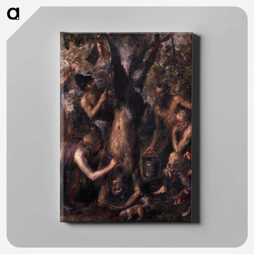 The Flaying of Marsyas - ティツィアーノ ヴェチェッリオ Canvas.