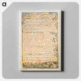 アートパネル-Songs of Innocence and of Experience: The Chimney Sweeper - ウィリアム ブレイク Canvas.