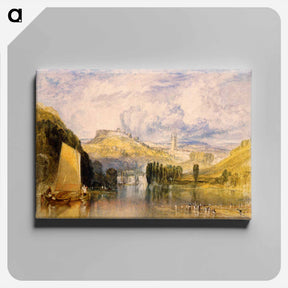 アートパネル-Totnes, in the River Dart - ウィリアム ターナー Canvas.