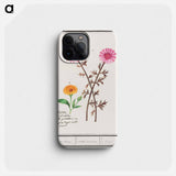 Pink flower, unknown and marigold - アンセルムス ボエティウス デ ブート Phone Case.
