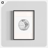 World atlas from The Practical Teaching of Geography - アンティーク地図 Poster.