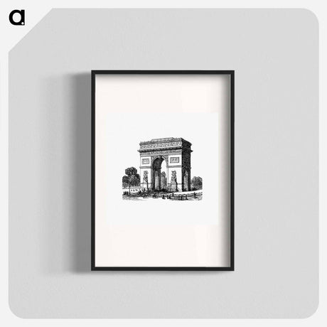 アートポスター-Arc de Triomphe from Paris-Neuf, Or Dream And Reality
 - 大英図書館 Poster.