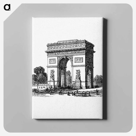 アートパネル-Arc de Triomphe from Paris-Neuf, Or Dream And Reality
 - 大英図書館 Canvas.