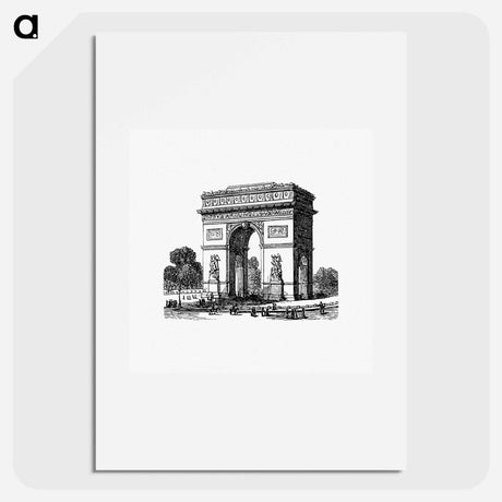 アートポスター-Arc de Triomphe from Paris-Neuf, Or Dream And Reality
 - 大英図書館 Poster.