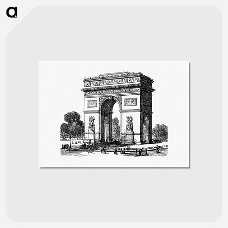 アートポストカード-Arc de Triomphe from Paris-Neuf, Or Dream And Reality
 - 大英図書館 Postcard.