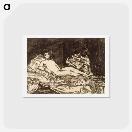 アートポストカード-Olympia - エドゥアール マネ Postcard.