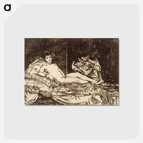 アートポストカード-Olympia - エドゥアール マネ Postcard.